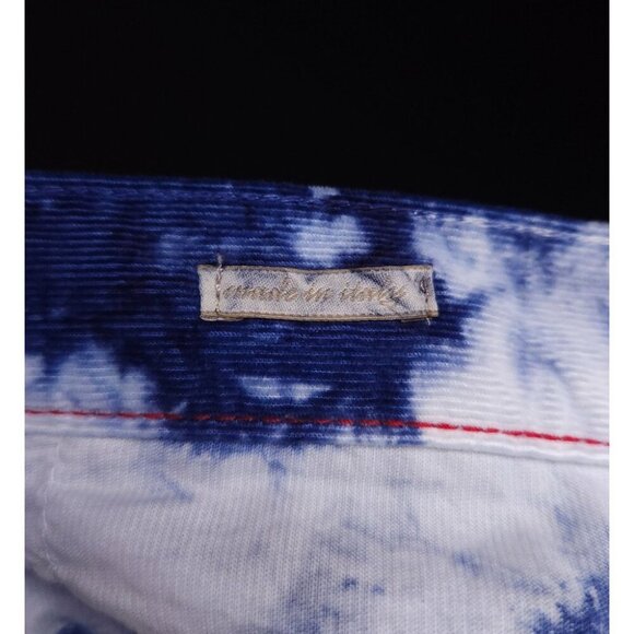 Massimo Alba Slim-Fit Tie-Dyed Cotton-Corduroy Shorts Size 36 L Blue Mens $375 - Picture 13 of 16